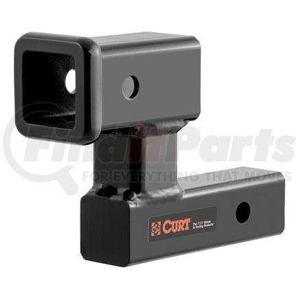 45794 by CURT MANUFACTURING - Raised Receiver Adapter (2in. Shank; Not for Towing Use; 4-1/4in. Rise)