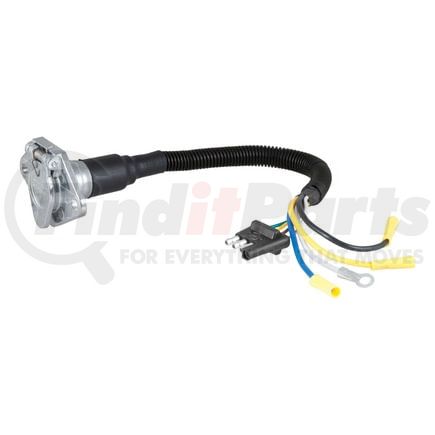 57183 by CURT MANUFACTURING - Electrical Adapter (4-Way Flat Vehicle to 6-Way Round Trailer)