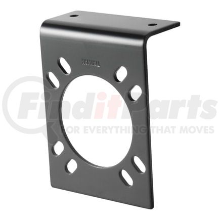 57205 by CURT MANUFACTURING - Connector Mounting Brackets for 7-Way RV Blade (Black; 12-Pack)