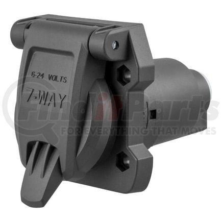 58155 by CURT MANUFACTURING - Heavy-Duty 7-Way RV Blade Connector Socket (Vehicle Side)