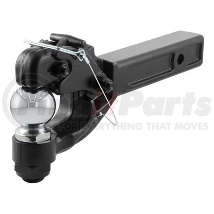 CURT Manufacturing 48006 Trailer Hitch Pintle Hook Mount Receiver-Mount Ball/Pintle Hitch (2in. Shank; 2-5/16in. Ball; 12;000