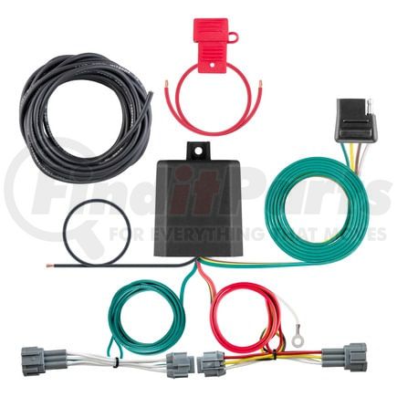 56418 by CURT MANUFACTURING - Custom Wiring Harness; 4-Way Flat Output; Select Nissan Kicks