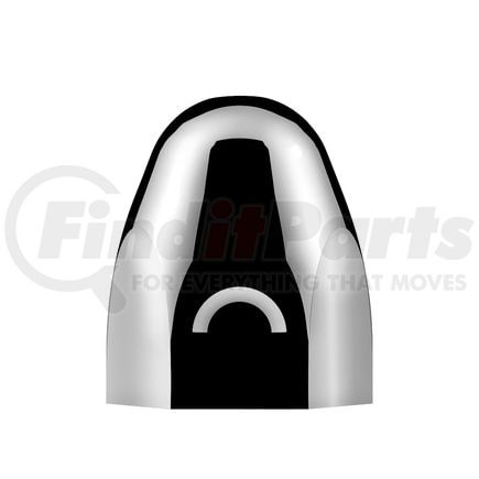 10004 by UNITED PACIFIC - Wheel Lug Nut Cover - 1.5" x 2", Chrome, Steel, Bullet