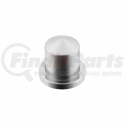 10088 by UNITED PACIFIC - Wheel Lug Nut Cover - 11/16" x 1 1/4", Chrome, Plastic, Pointed, Push-On Style
