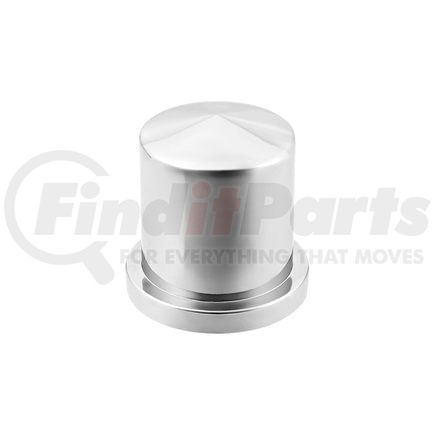 10093 by UNITED PACIFIC - Wheel Lug Nut Cover - 30mm x 1 7/8", Chrome, Plastic, Pointed, Push-On