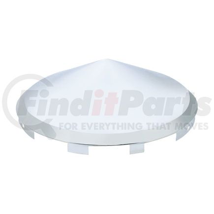 10099 by UNITED PACIFIC - Axle Hub Cap - Front, Universal, Chrome, Pointed, 7/16" Lip