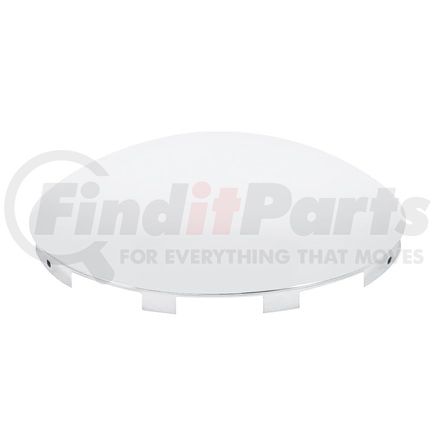 10111 by UNITED PACIFIC - Axle Hub Cap - Front, Universal, Chrome, Dome Style, 7/16" Lip
