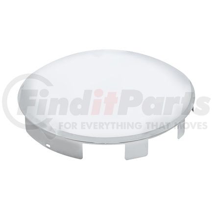 10167 by UNITED PACIFIC - Axle Hub Cap - Front, 6 Uneven Notched, Chrome, Dome Style, 1" Lip