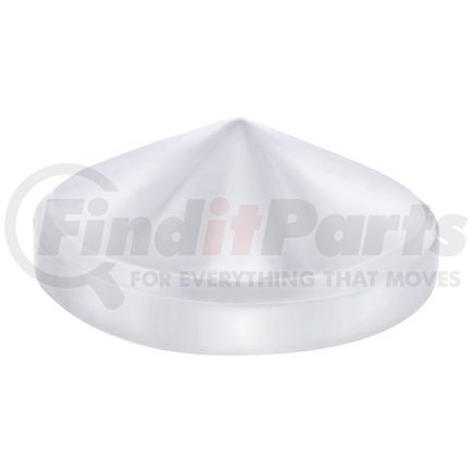 10228 by UNITED PACIFIC - Axle Hub Cap - Rear, 8", Chrome, Pointed