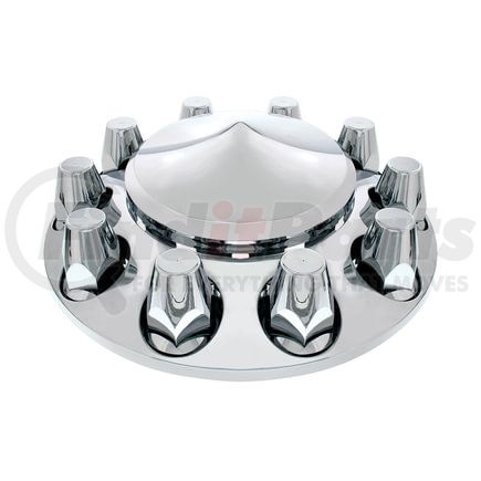 10254 by UNITED PACIFIC - Axle Hub Cover - Axle Cover, 33mm Nut Cover, Chrome, Pointed