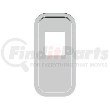 21732 by UNITED PACIFIC - Transmission Shift Lever Plate Base Cover - Stainless Steel, 5.75" x 4.75" Opening, for Peterbilt