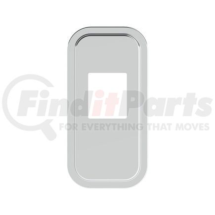 21735 by UNITED PACIFIC - Transmission Shift Lever Plate Base Cover - Stainless Steel, for 2005+ Peterbilt