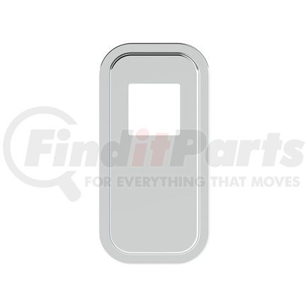 21734 by UNITED PACIFIC - Shift Plate Cover - 4.75" x 4.75" Opening, Stainless Steel, for Peterbilt