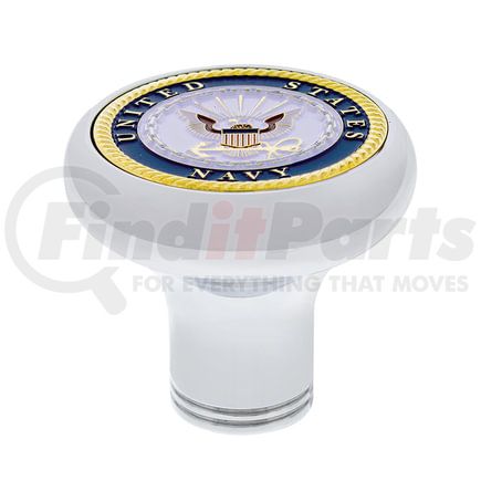 22962 by UNITED PACIFIC - Air Brake Valve Control Knob - Deluxe Military Medallion Air Valve Knobs - Navy