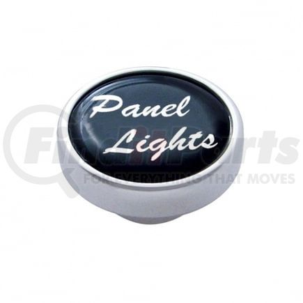23215 by UNITED PACIFIC - Dash Knob - "Panel Lights", Black Glossy Sticker