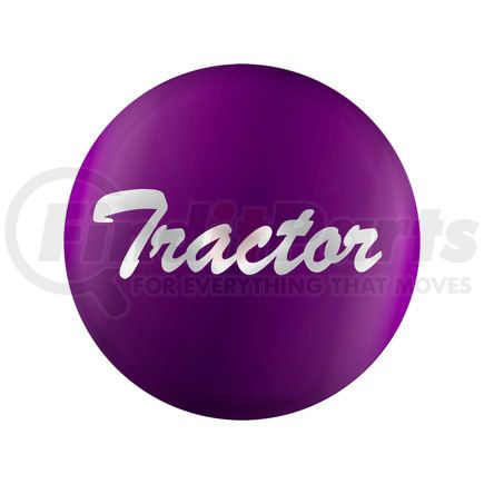 23222-1P by UNITED PACIFIC - Air Brake Control Valve Knob Sticker - "Tractor" Glossy, Purple