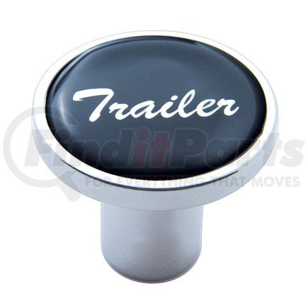 23229 by UNITED PACIFIC - Air Brake Valve Control Knob - "Trailer", Black Glossy Sticker