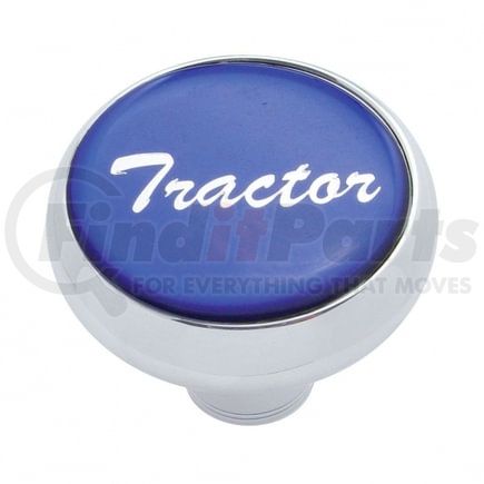 23401 by UNITED PACIFIC - Air Brake Valve Control Knob - "Tractor" Deluxe, Blue Glossy Sticker