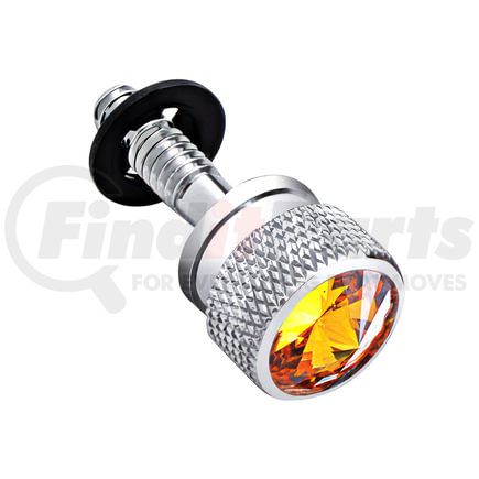 23847 by UNITED PACIFIC - Dash Panel Screw - 6-Pack, with Amber Crystal, for Peterbilt 2001-2005