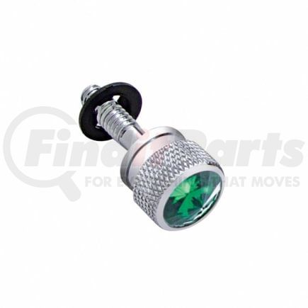 23850B by UNITED PACIFIC - Dash Panel Screw - Bulk, with Green Crystal, for Peterbilt 2001-2005