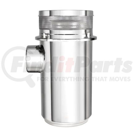 28202 by UNITED PACIFIC - Air Cleaner Housing - 13" Diameter, Stainless Steel, with 7" Outlet Tubes