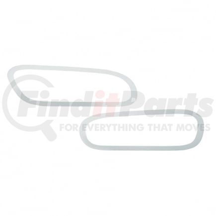 29025 by UNITED PACIFIC - Exterior Door Handle Trim - Stainless, Peterbilt 567/579