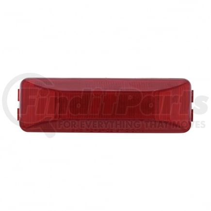 30055RK-C by UNITED PACIFIC - Clearance/Marker Light - Incandescent, Red Lens, Rectangle Design, with Chrome Bracket