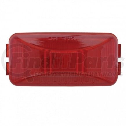30145RK-C by UNITED PACIFIC - Clearance/Marker Light - Incandescent, Red/Polycarbonate Lens, with Rectangle Design