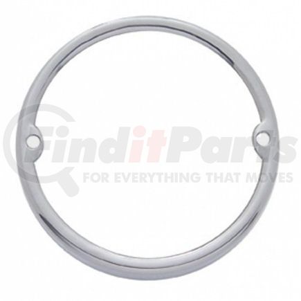 30304 by UNITED PACIFIC - Truck Cab Light Bezel - Stainless Steel, Round
