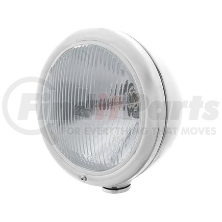 30390 by UNITED PACIFIC - Headlight - RH/LH, 7", Round, Polished Housing, H4 Bulb