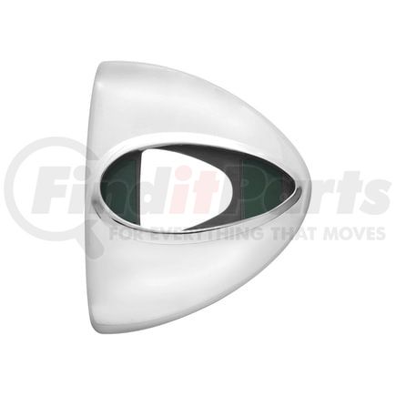30433 by UNITED PACIFIC - Headlight Cover - Headlight Turn Signal Light Cover, with Teardrop Light Cut-Out, for Peterbilt