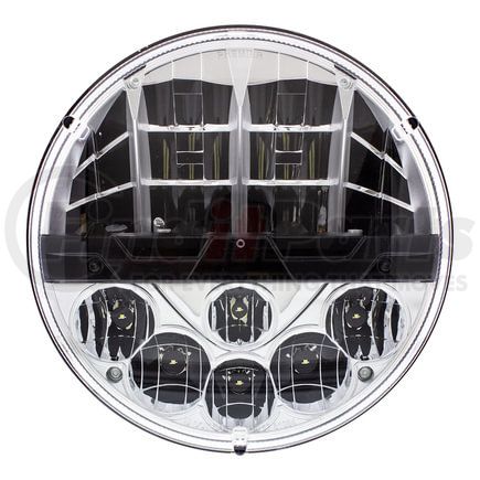 31084 by UNITED PACIFIC - ULTRALIT High Power LED 7" Round Headlight with Polycarbonate Lens and Housing