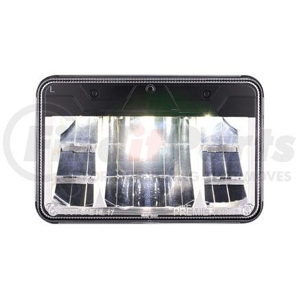 31088 by UNITED PACIFIC - ULTRALIT Headlight - 4" x 6", LED, Clear Lens, Low Beam, 750 Lumens