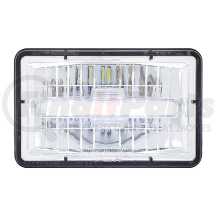 31153 by UNITED PACIFIC - ULTRALIT LED 4" x 6" High Beam Rectangular Headlight with White LED Position Light