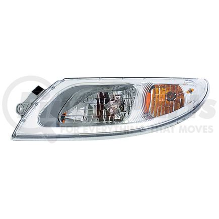 31304 by UNITED PACIFIC - Headlight Assembly - LH, Chrome Housing, for 2003+ International Durastar