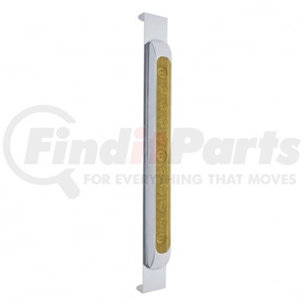 31475 by UNITED PACIFIC - Door Mirror Bracket - with 11 LED 17" Light Bar & Bezel, Amber LED/Amber Lens