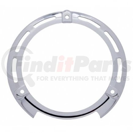 32108 by UNITED PACIFIC - Turn Signal Light Bezel - Chrome, Plastic, Round, without Visor