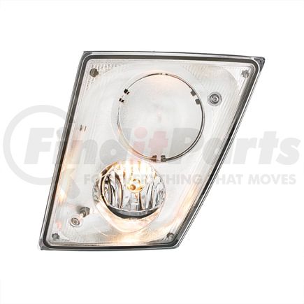 32592 by UNITED PACIFIC - Fog Light - LH, Chrome, for Volvo VN/VNL