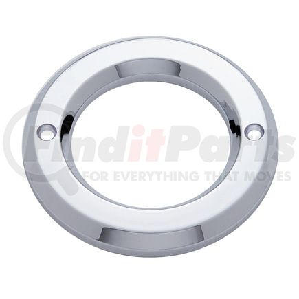 10458B by UNITED PACIFIC - Clearance Light Bezel - 2 inches, Round, Chrome, without Visor