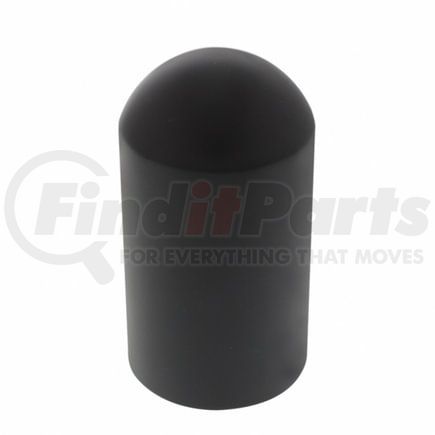 10549B by UNITED PACIFIC - Wheel Lug Nut Cover - 33mm x 3 3/4", Black, Dome, Thread-On