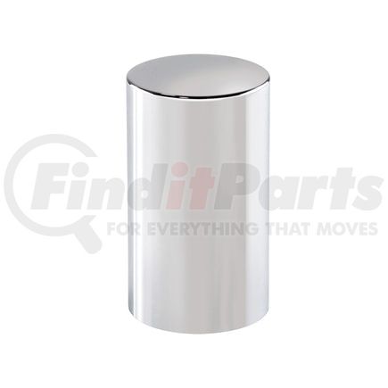 10568B by UNITED PACIFIC - Wheel Lug Nut Cover - 33mm x 3- 1/2", Chrome, Plastic, Cylinder, Push-On Style