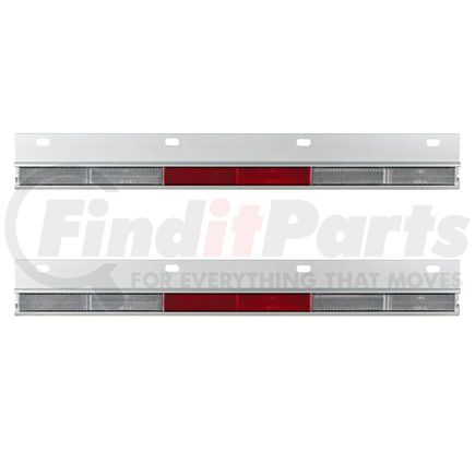 10601 by UNITED PACIFIC - Reflector - 24"Aluminum, Straight Conspicuity Plate, for Straight Mud Flap Hanger
