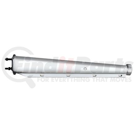 10639 by UNITED PACIFIC - Mud Flap Hanger - 30" Chrome Heavy Duty Spring Loaded, 2.5" Bolt Pattern, with Light End Cap