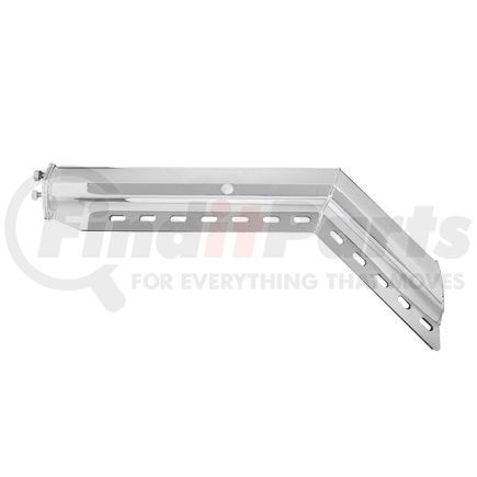 10649 by UNITED PACIFIC - Mud Flap Hanger - 30", Chrome, 45 Degree Angled Heavy Duty, 1 1/8" Bolt Pattern