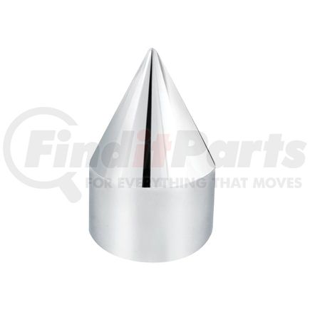 10761 by UNITED PACIFIC - Wheel Lug Nut Cover Set - 1/2" x 1 7/16", Chrome, Plastic, Spike, Push-On Style