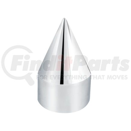 10765B by UNITED PACIFIC - Wheel Lug Nut Cover - 3/4" x 1 7/8", Chrome, Plastic, Spike, Push-On