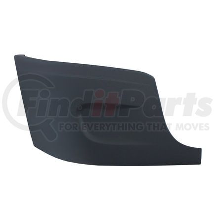 20847 by UNITED PACIFIC - Bumper End - Passenger Side (RH), without Foglight Hole, fits 2008-2017 Freightliner Cascadia