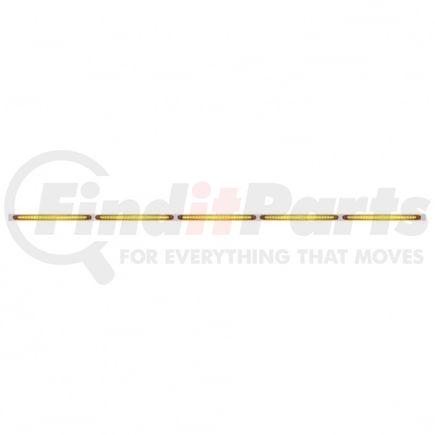 20940 by UNITED PACIFIC - Light Bar - Stainless, with Bracket, Reflector/Turn Signal Light, Amber LED and Lens, Stainless Steel, 23 SMD LED Per Light Bar