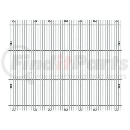 21185 by UNITED PACIFIC - Grille - Billet Style, Aluminum, for Peterbilt