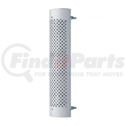 21235 by UNITED PACIFIC - Exhaust Muffler Shield - 7", 180 Degree, Stainless, Round